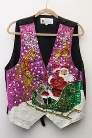 A fancy lady's sequin vest