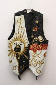 A fancy lady's sequin vest