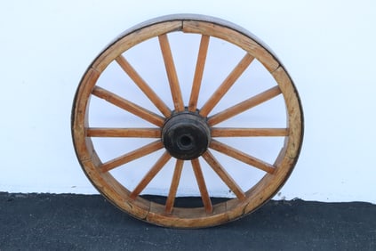 19th century Korean wagon wheel