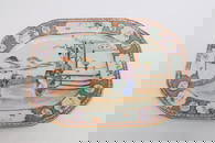 Chinese 18th c. famille rose export porcelain plate