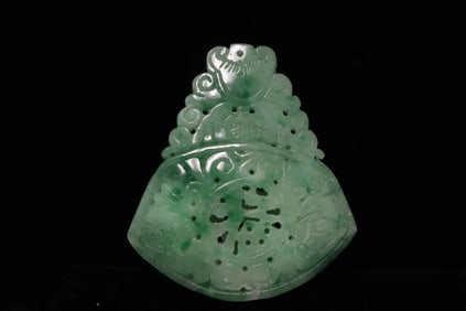 An apple green jadeite ornament/ pendant