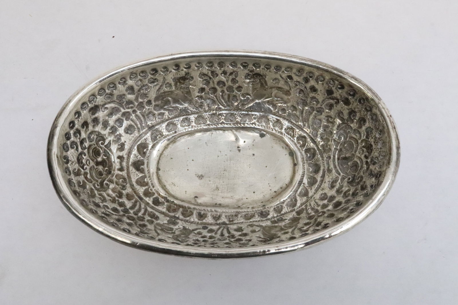 Large silver bowl (1 of 9)