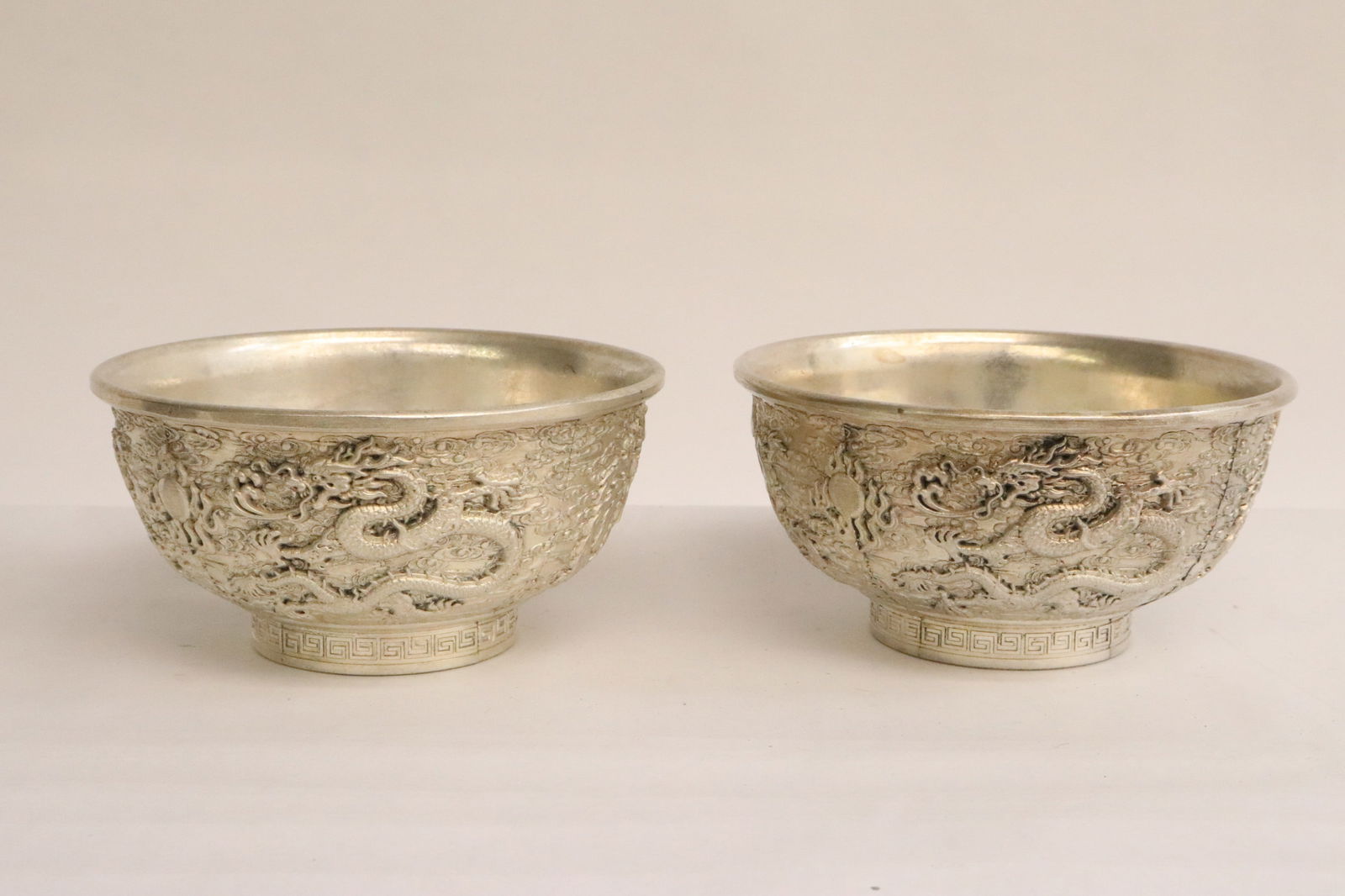 2 white metal bowls (1 of 7)