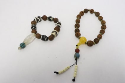 2 Chinese bead bracelets