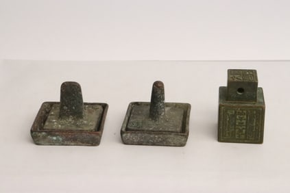 3 bronze seals