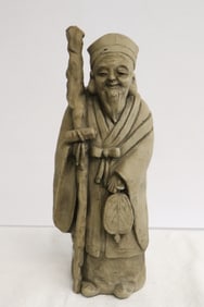 Earthenware sculpture of deity