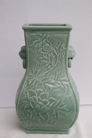 Celadon porcelain vase