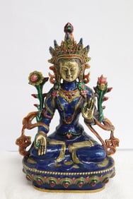 A bronze sculpture of deity