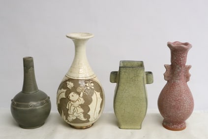 4 Song style vases