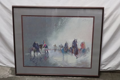 Serigraph by Earl Biss, signed & dted