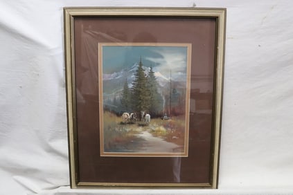 Watercolor by Robert Wagoner, signed & dated