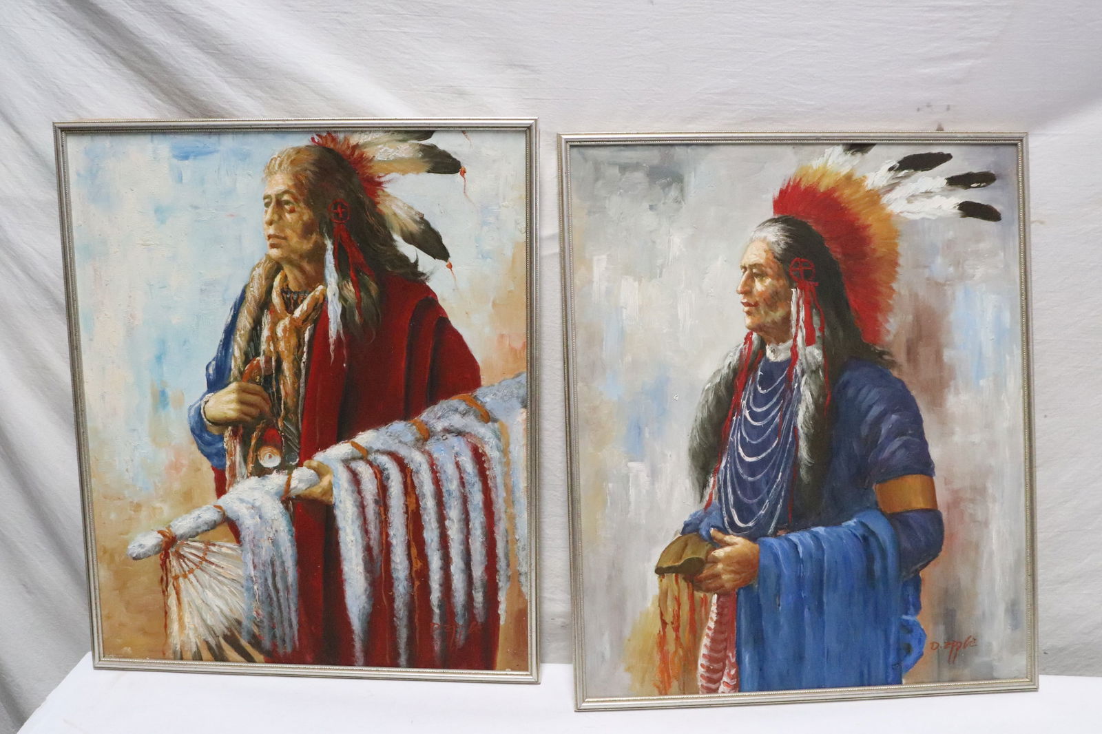 2 oil on canvas paintings (1 of 12)