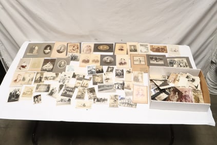 Large lot of antique photo