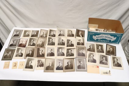 Large lot of antique photos, and postcards