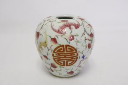 Chinese famille rose porcelain water dripper