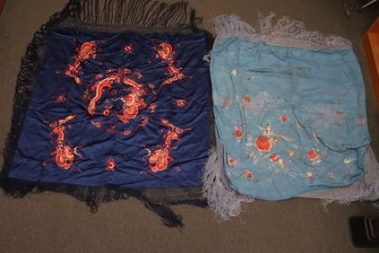 2 Chinese embroidery shawl
