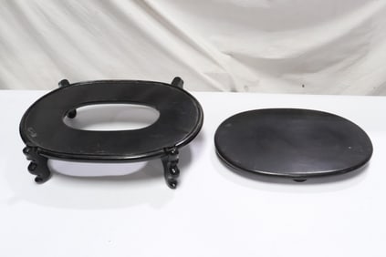 2 large platform stands
