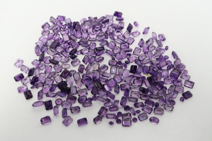 Amethyst, most step cut, total approx, 330ct