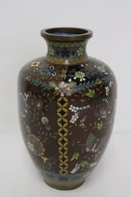 Japanese 19th century cloisonne vase