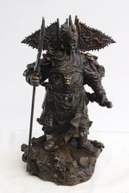 Chinese bronze sculpture of warrior