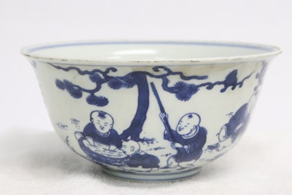 Chinese blue and white porcelain bowl