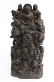 A chenxiang wood carving