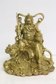 Brass sculpture of deity