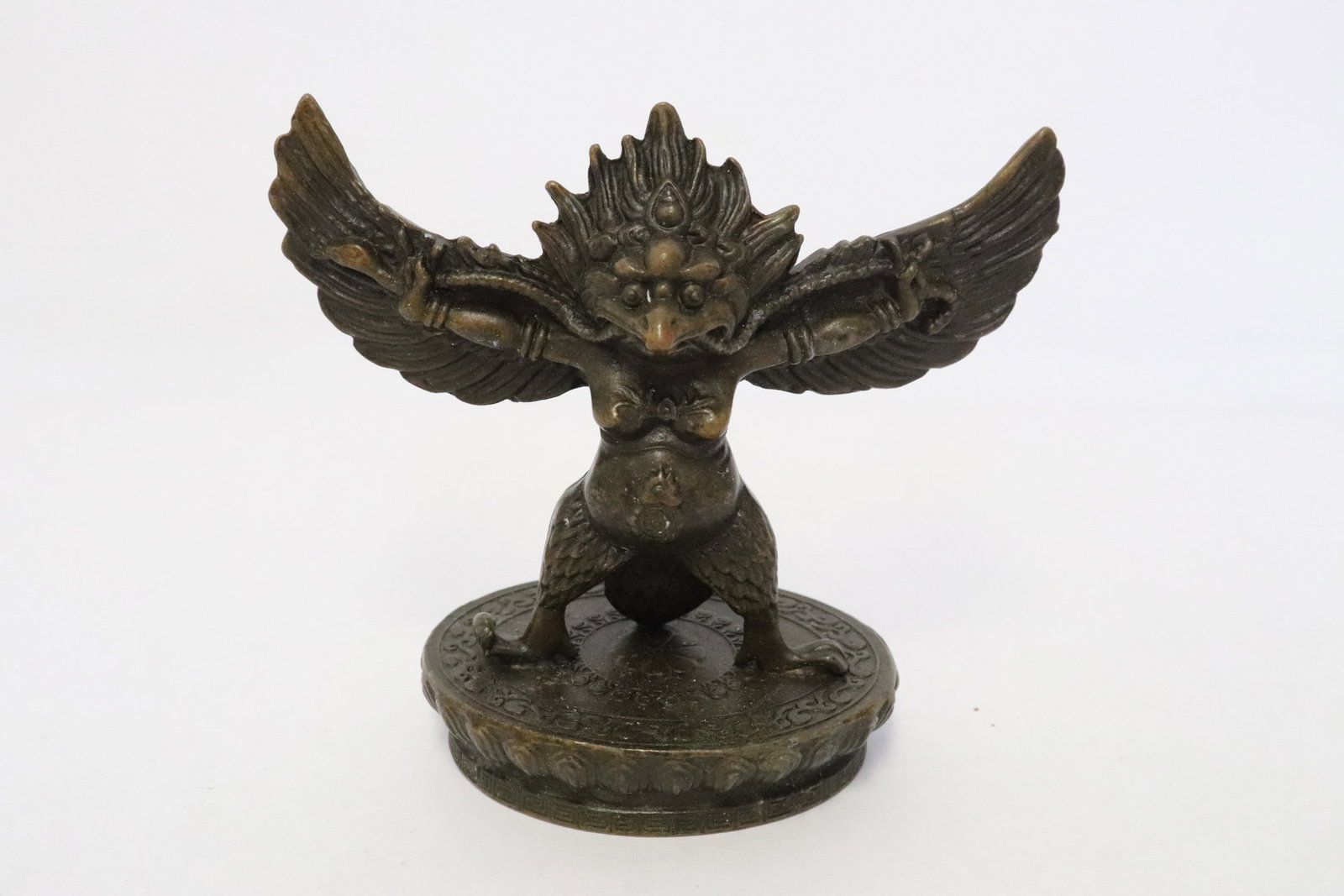 South Asian carved deity: South Asian carved deity, 4.4"H