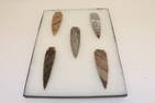 5 large Indian stone spear heads