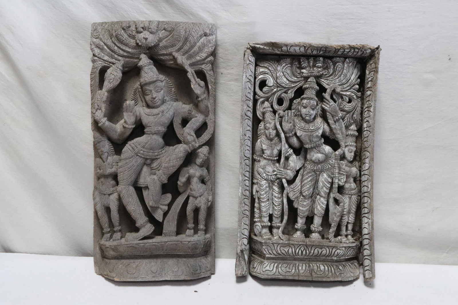 Two 18th century India wood carved panels (1 of 7)