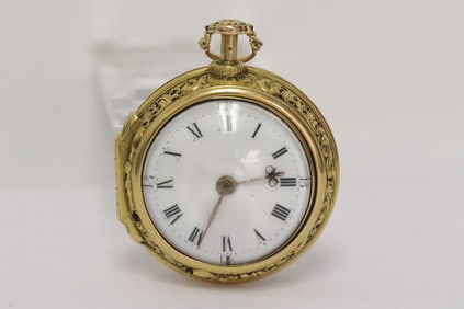 John Archambe 22K gold Quarter Repeater pocket watch w/ pair cases