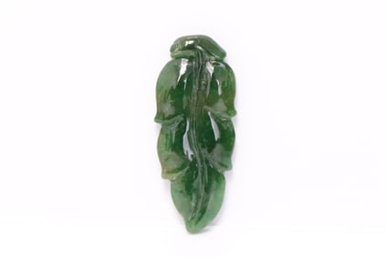A jadeite carving with GIA certificate