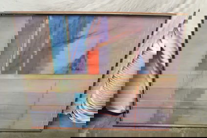 Anonymous, oil on canvas "abstract"