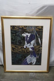 Shaoguang Ding serigraph on paper, signed