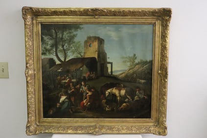 18th/19th c. oil on canvas painting, Italian school