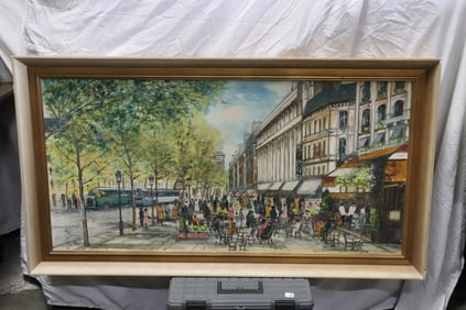 Oil on canvas painting, French school