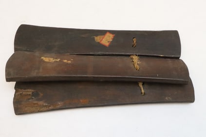 3 pc set 19th century rosewood clapper board
