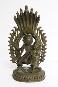 South Asia 18th/19th c. bronze sculpture of deity group