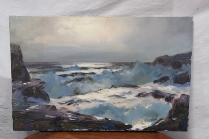 Peter Hamlett, oil on canvas, dated