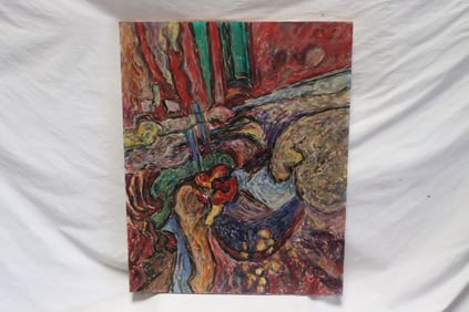 Oil on panel "abstract" signed R. McCarron