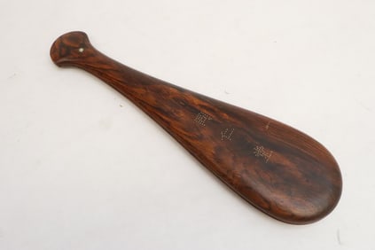 A genuine huanghuali wood cased medicine scale