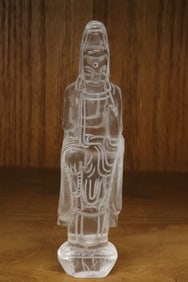 A crystal carved Guanyin