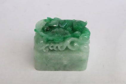 Chinese jadeite seal base
