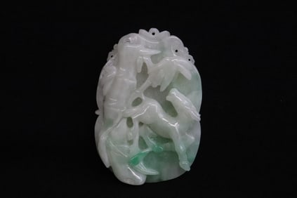 apple green jadeite plaque