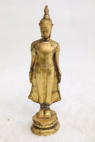 18t/19th c. Thai 18K-22K gold shell of deity