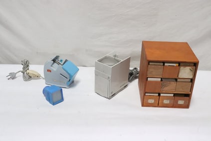 Lot of slides and slide viewers