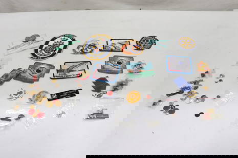 Lot of misc. bags, pins, etc.: Lot of misc. bags, pins, etc.