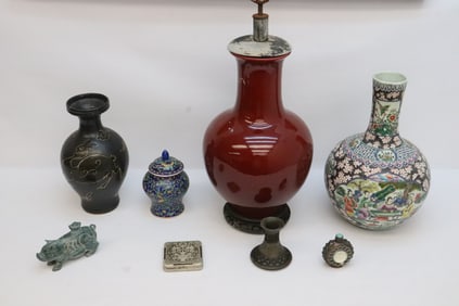 Lot of misc. Asian items, damages