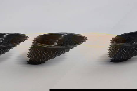 2 Song style tea bowls: 2 Song style tea bowls, 1.65"x3.5"dia ea