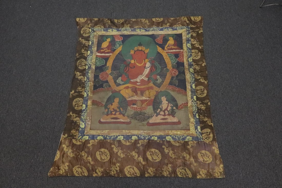 A hand painted tibetan thangka (1 of 10)